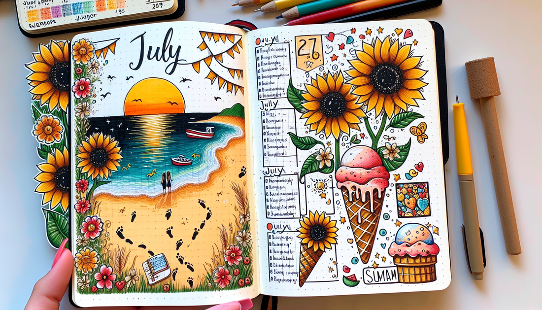 Creative July Bullet Journal Ideas to Organize and Inspire Your Summer