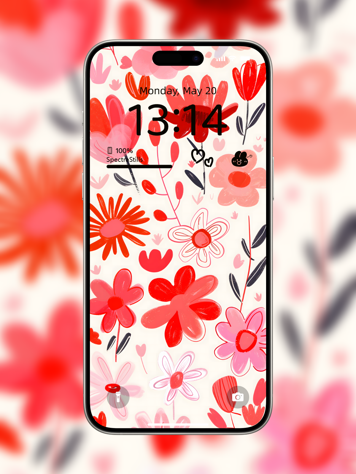 3-in-1 Boho Flower Phone Wallpaper Set