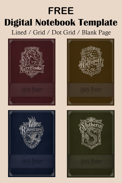 Free Harry Potter Digital Notebook Template