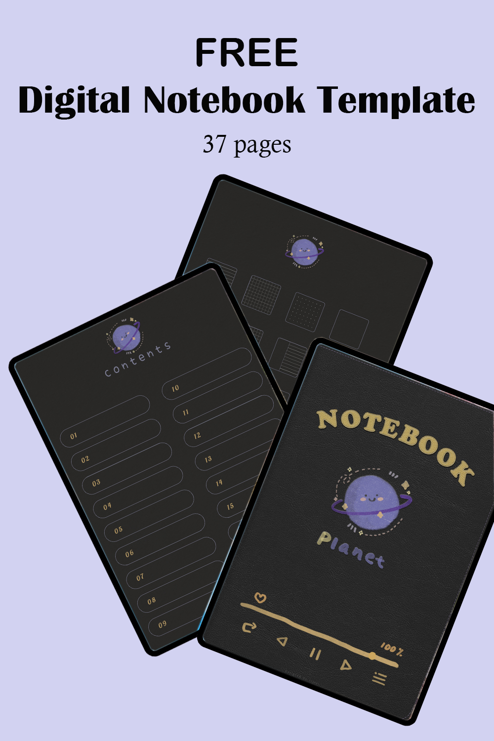 Free Nature Digital Notebook Template