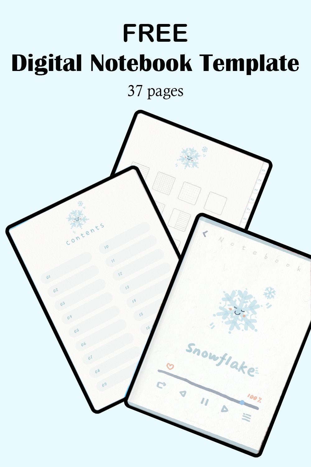 Free Nature Digital Notebook Template