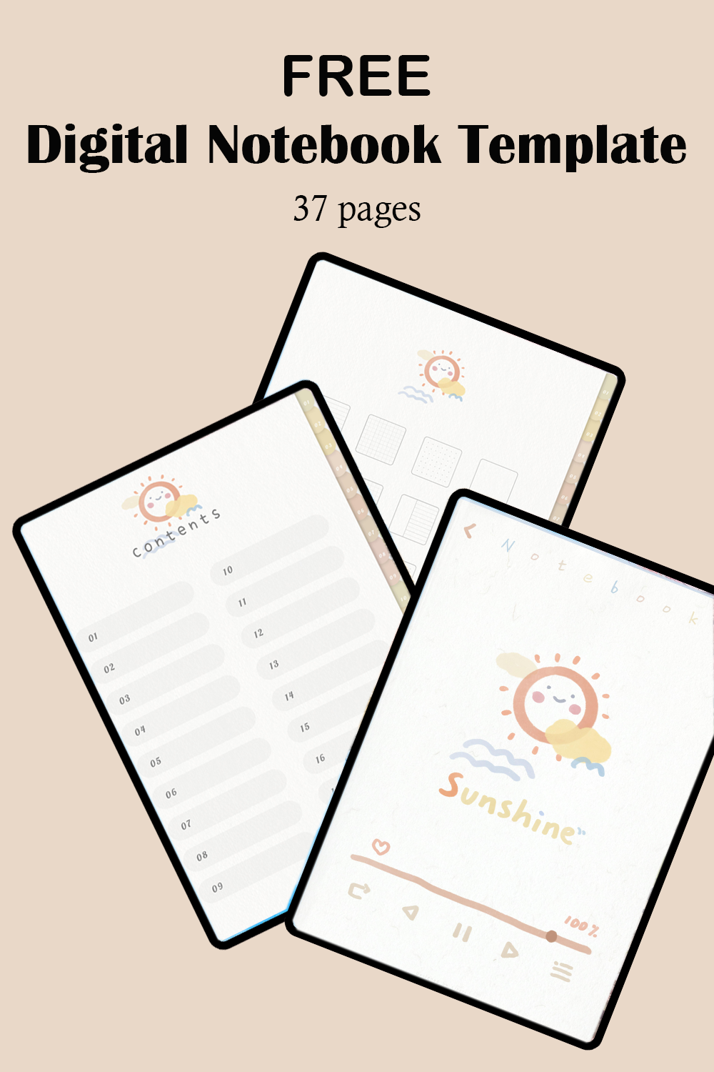 Nature Digital Notebook Template – SpectraStills