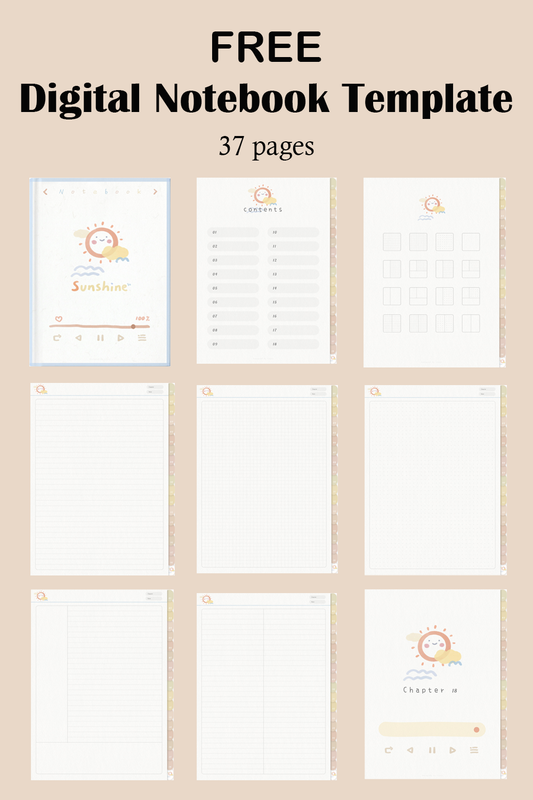 Free Nature Digital Notebook Template