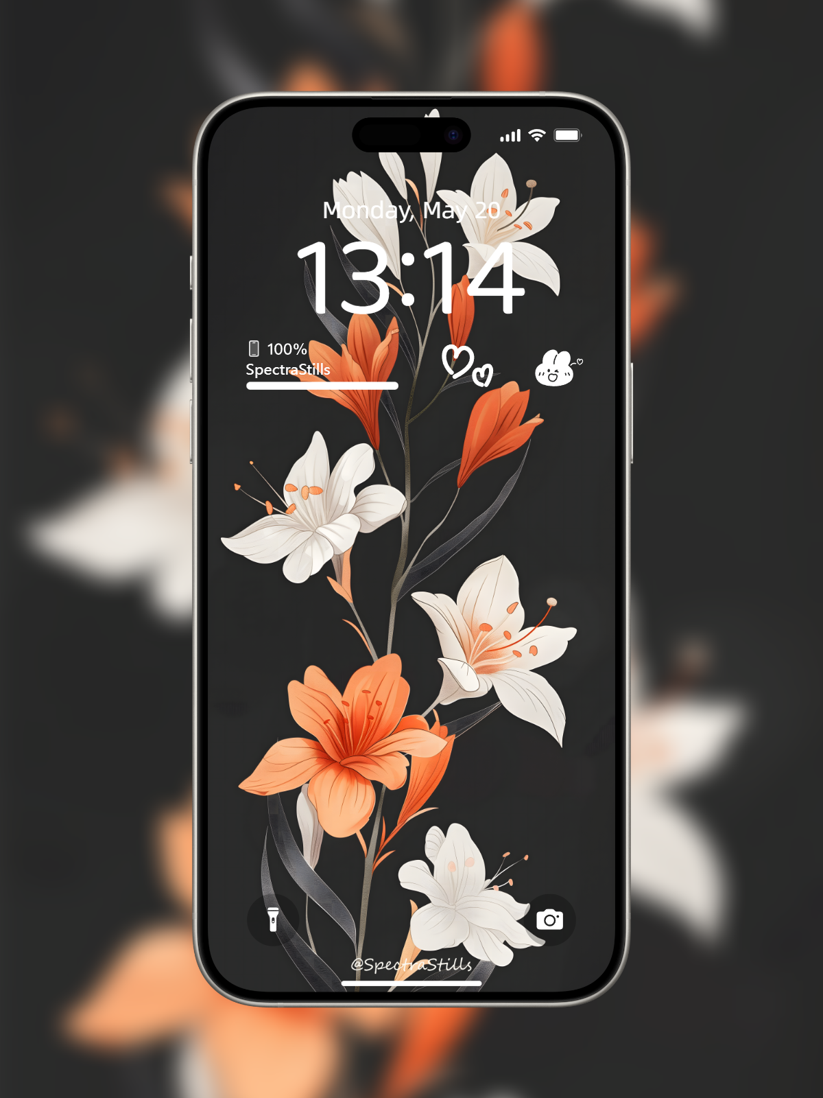 5-in-1 Minimalist Watercolor Flower Phone Wallpaper Set