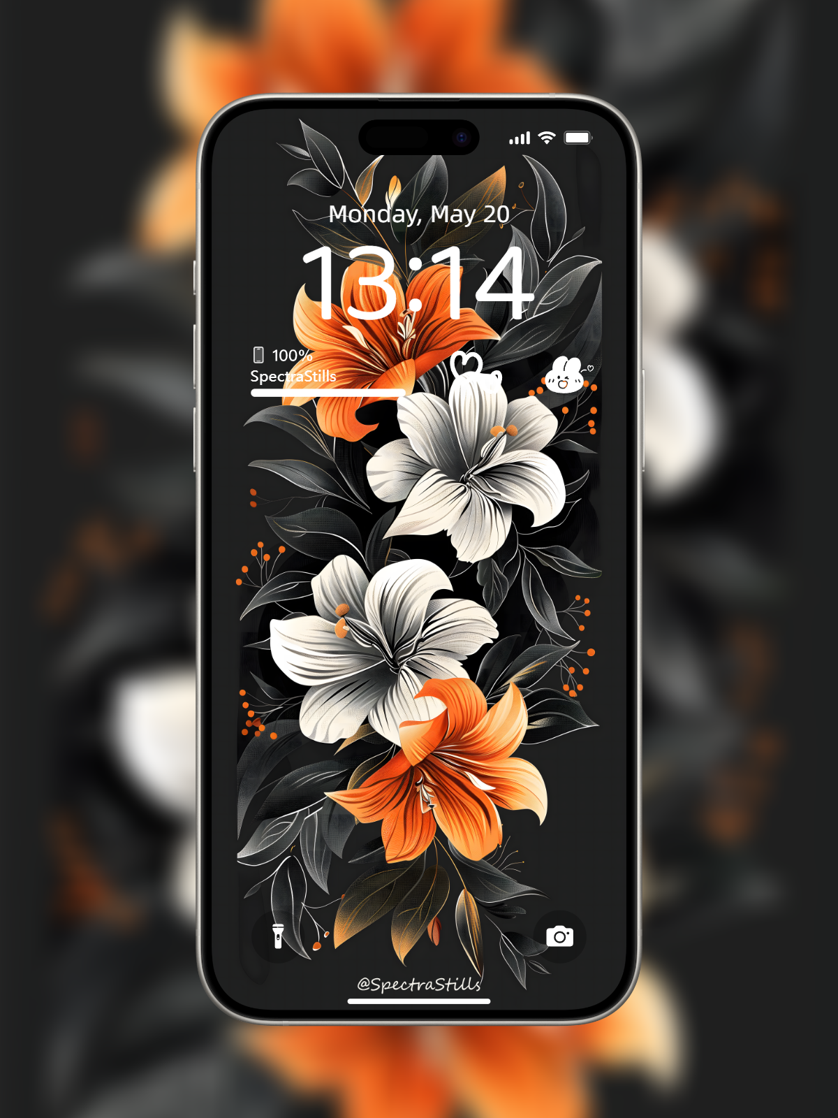 5-in-1 Minimalist Watercolor Flower Phone Wallpaper Set