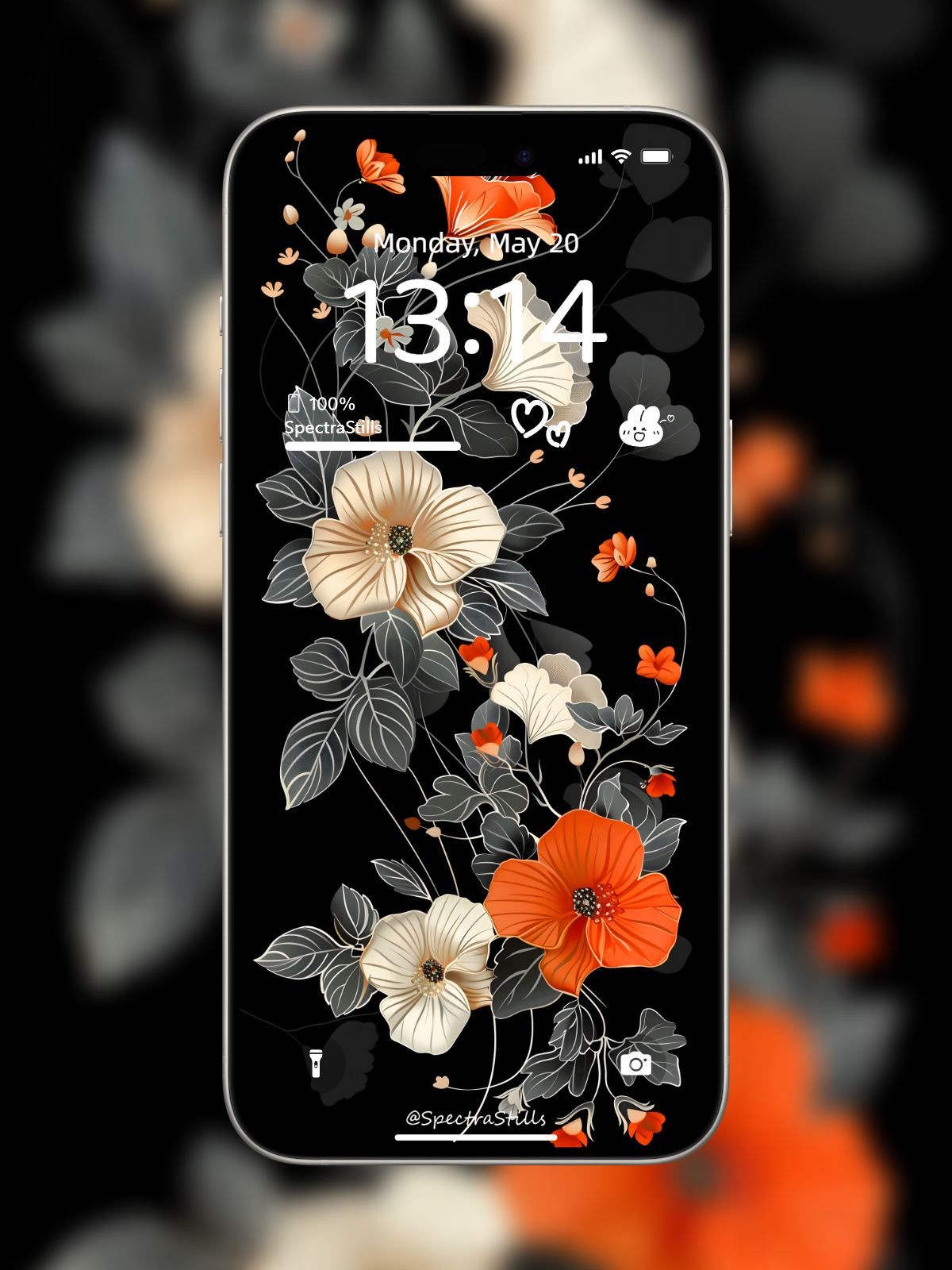 5-in-1 Minimalist Watercolor Flower Phone Wallpaper Set