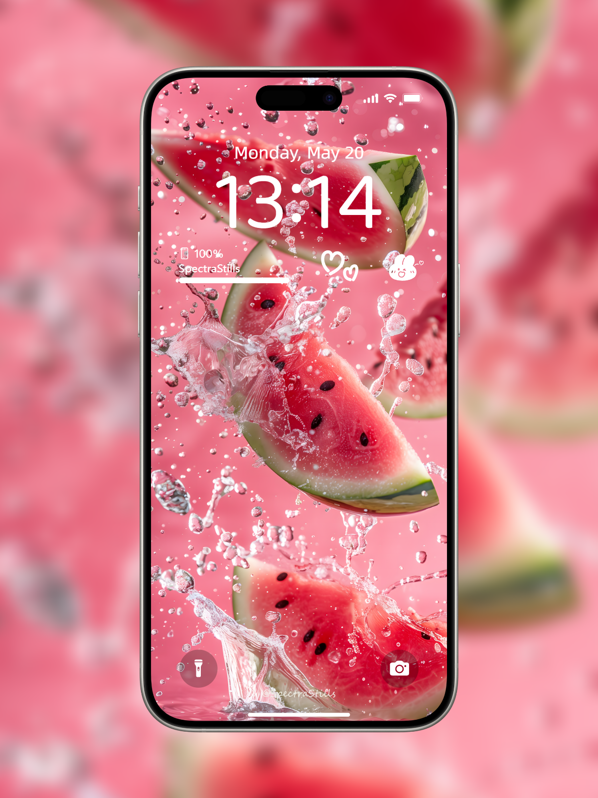 4K HD Wallpaper Background - Sparkling Watermelon Summer Wallpaper